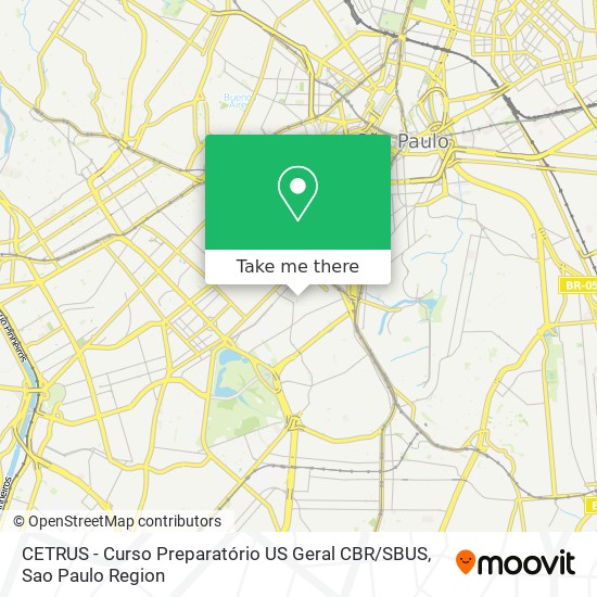 Mapa CETRUS - Curso Preparatório US Geral CBR / SBUS
