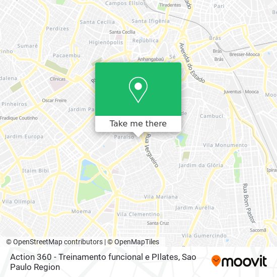 Action 360 - Treinamento funcional e PIlates map