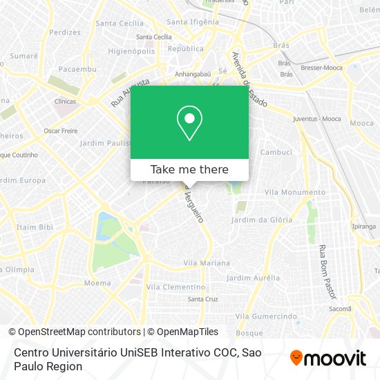 Centro Universitário UniSEB Interativo COC map