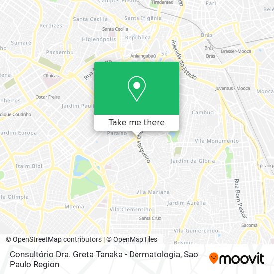 Consultório Dra. Greta Tanaka - Dermatologia map