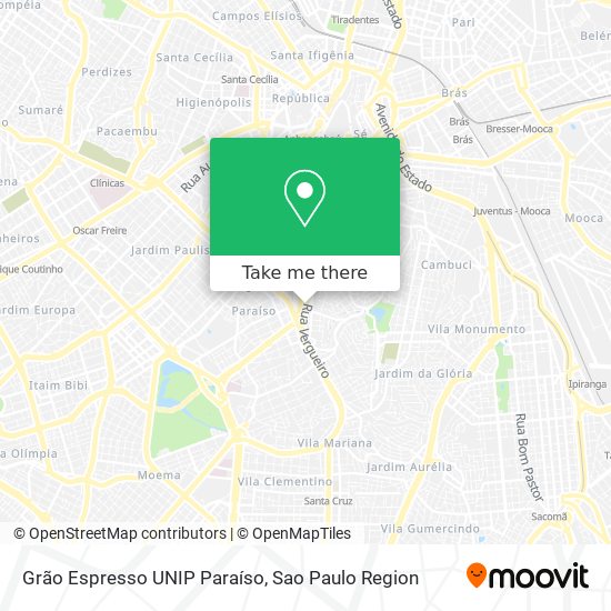 Grão Espresso UNIP Paraíso map