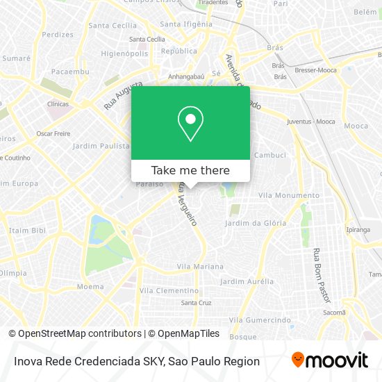 Inova Rede Credenciada SKY map