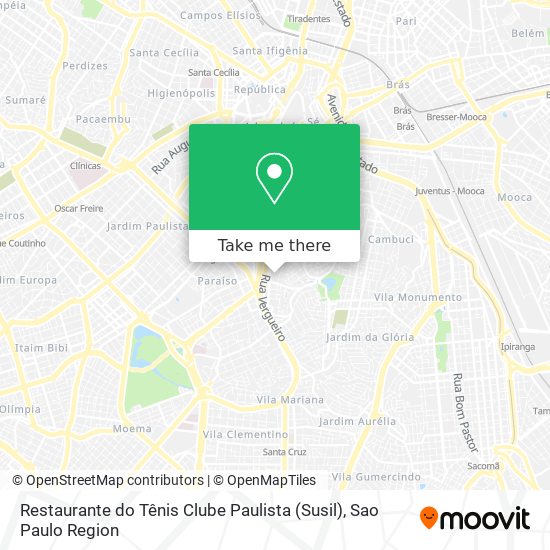 Restaurante do Tênis Clube Paulista (Susil) map