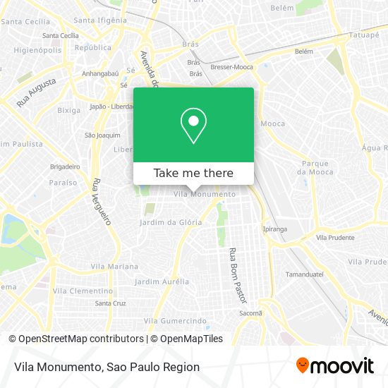 Vila Monumento map