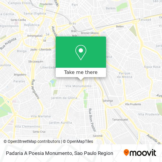 Padaria A Poesia Monumento map