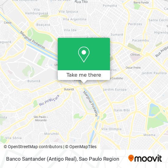 Banco Santander (Antigo Real) map