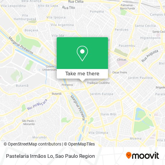 Pastelaria Irmãos Lo map