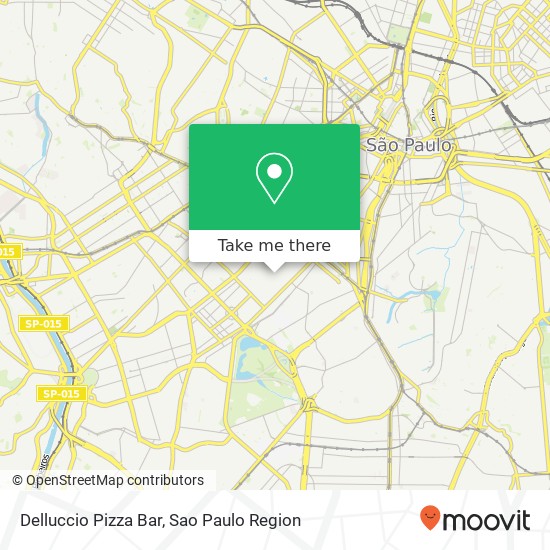 Mapa Delluccio Pizza Bar