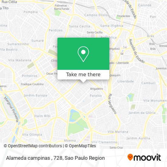 Alameda campinas , 728 map