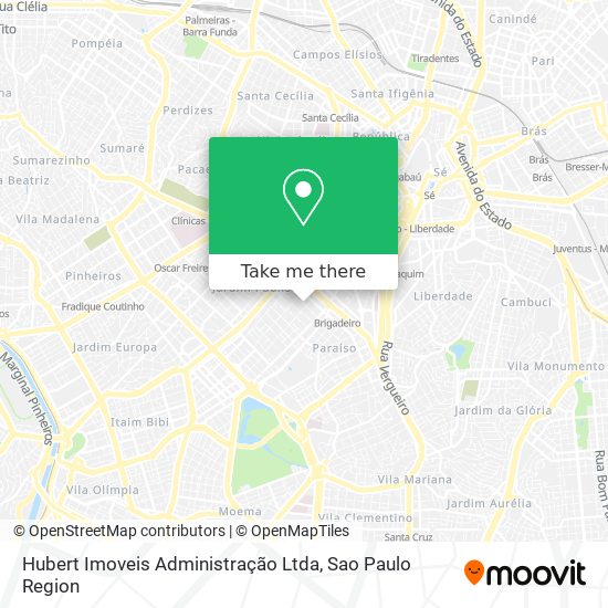 Hubert Imoveis Administração Ltda map