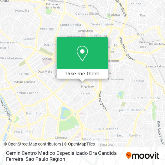 Mapa Cemin Centro Medico Especializado Dra Candida Ferreira