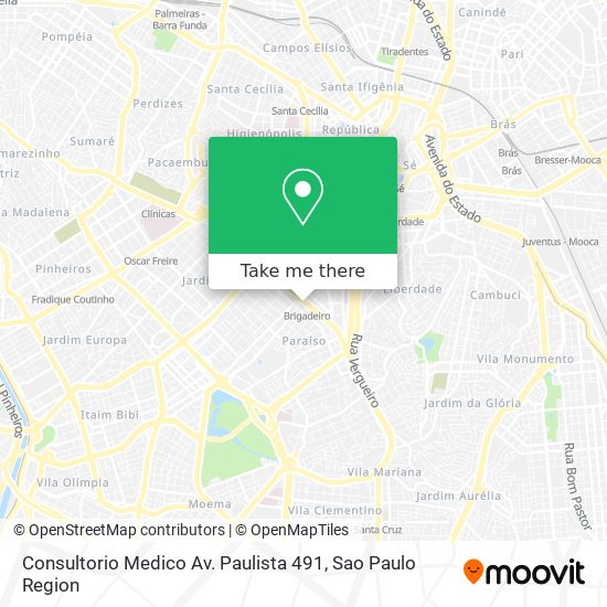 Consultorio Medico Av. Paulista 491 map