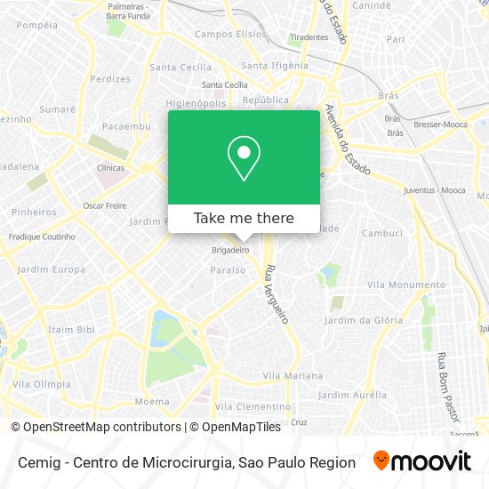 Cemig - Centro de Microcirurgia map