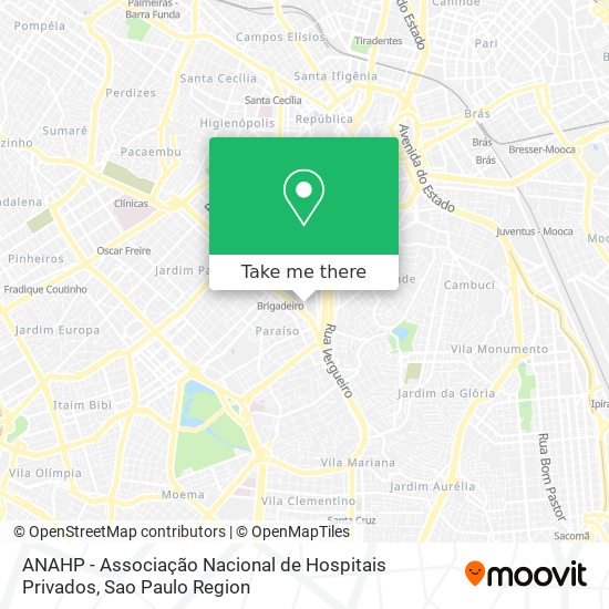 Mapa ANAHP - Associação Nacional de Hospitais Privados