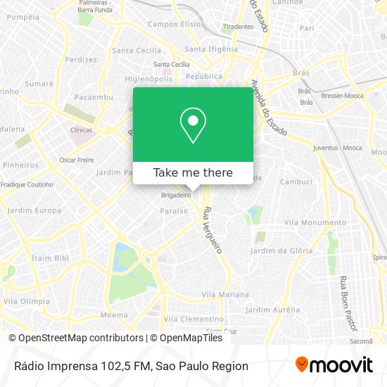 Rádio Imprensa 102,5 FM map