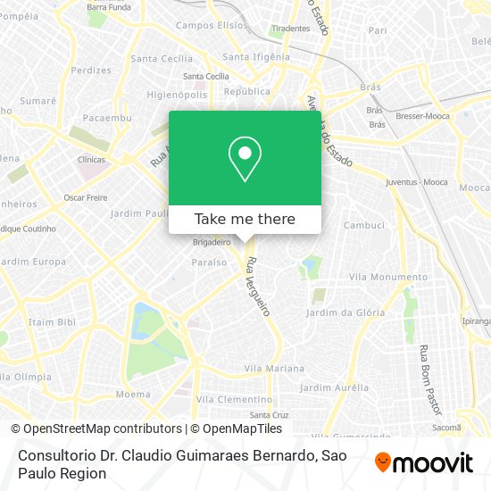 Consultorio Dr. Claudio Guimaraes Bernardo map