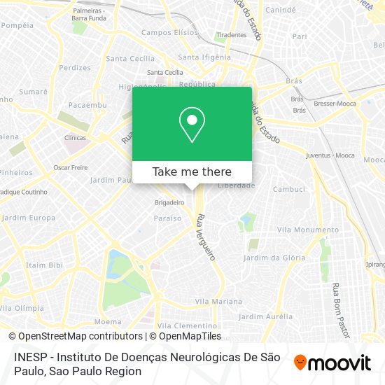 INESP - Instituto De Doenças Neurológicas De São Paulo map