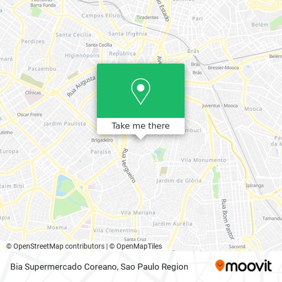 Mapa Bia Supermercado Coreano