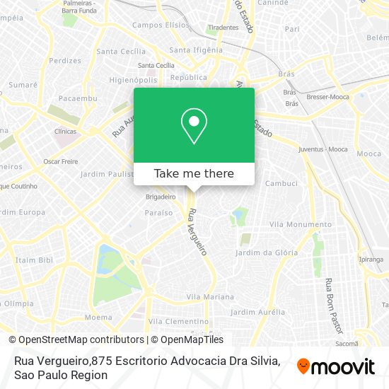 Rua Vergueiro,875 Escritorio Advocacia Dra Silvia map