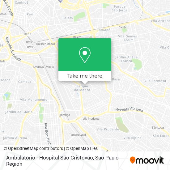 Ambulatório - Hospital São Cristóvão map