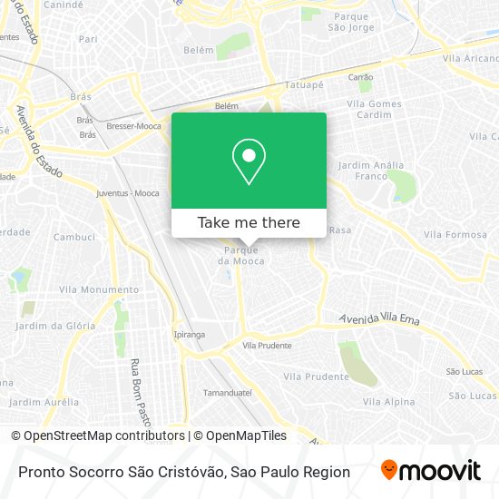Pronto Socorro São Cristóvão map