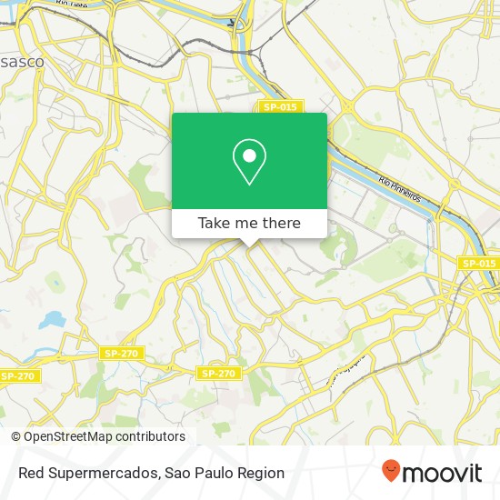 Red Supermercados map