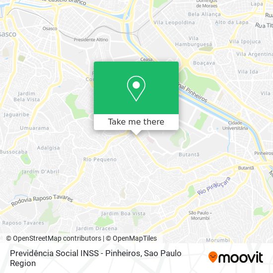 Previdência Social INSS - Pinheiros map