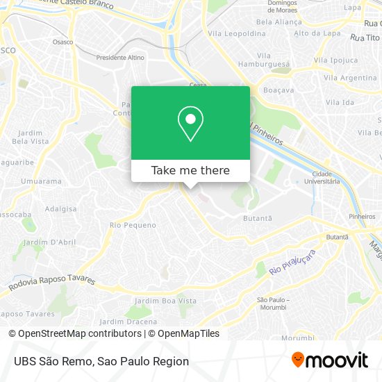 Mapa UBS São Remo