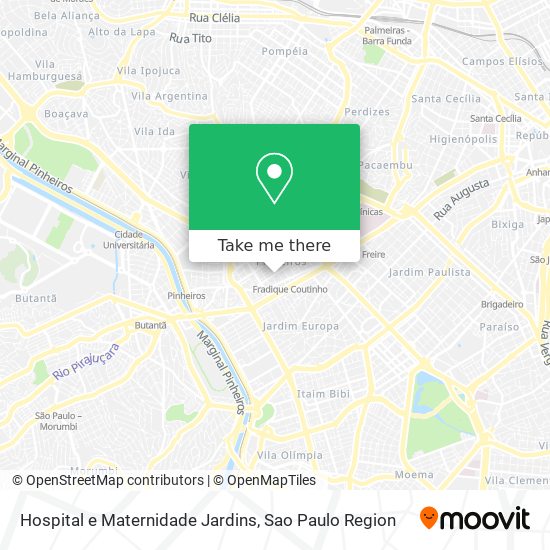 Hospital e Maternidade Jardins map