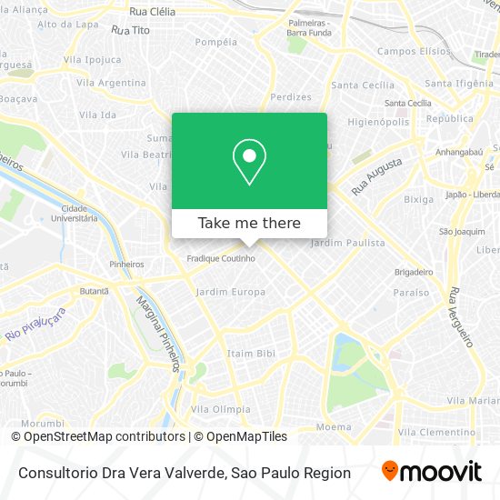 Consultorio Dra Vera Valverde map