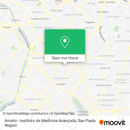 Amato - Instituto de Medicina Avançada map