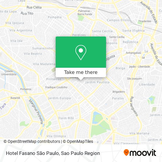 Hotel Fasano São Paulo map
