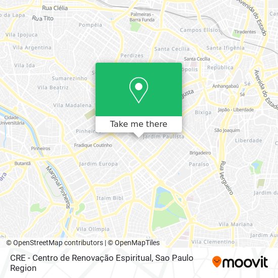 CRE - Centro de Renovação Espiritual map