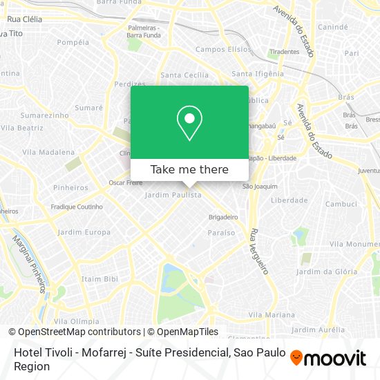 Hotel Tivoli - Mofarrej - Suíte Presidencial map