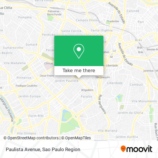 Mapa Paulista Avenue