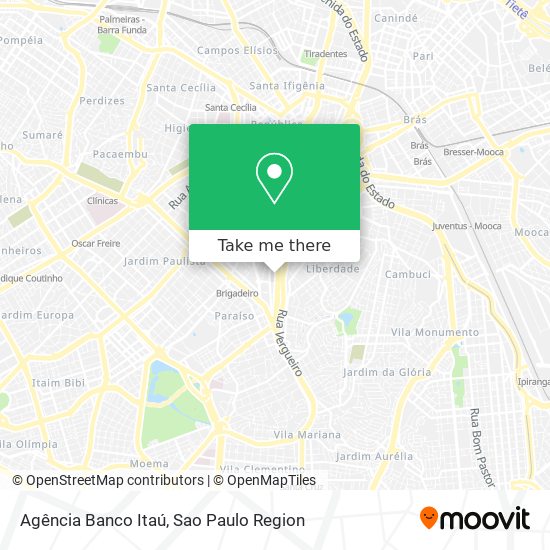 Mapa Agência Banco Itaú