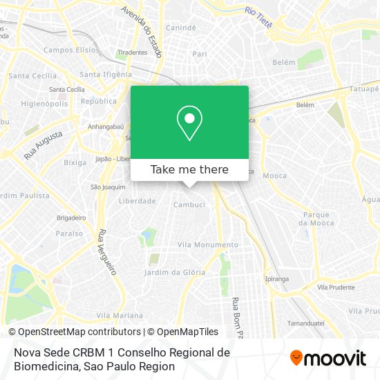 Nova Sede CRBM 1 Conselho Regional de Biomedicina map