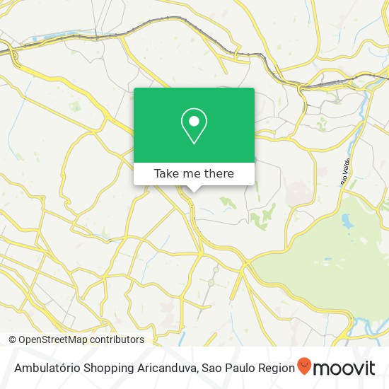 Ambulatório Shopping Aricanduva map