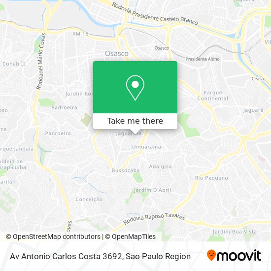Av Antonio Carlos Costa 3692 map