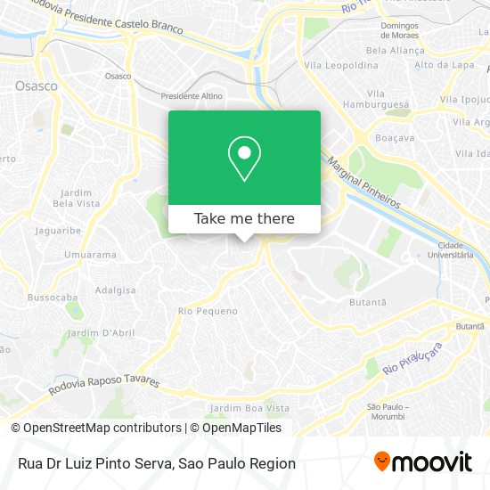 Rua Dr Luiz Pinto Serva map