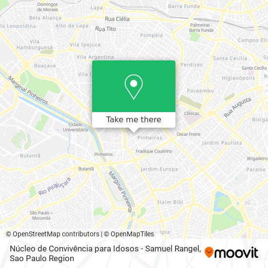 Mapa Núcleo de Convivência para Idosos - Samuel Rangel