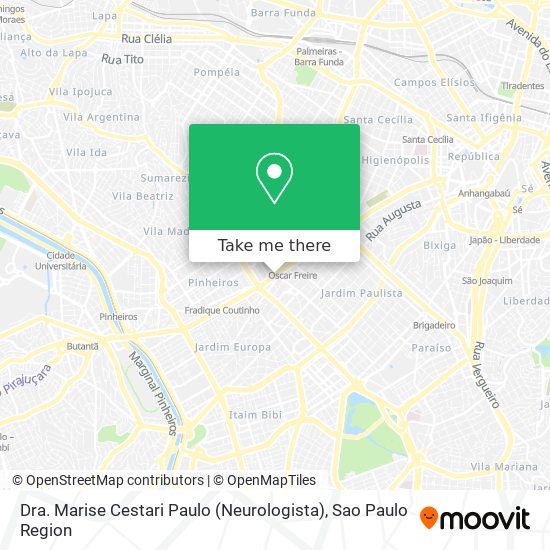 Dra. Marise Cestari Paulo (Neurologista) map