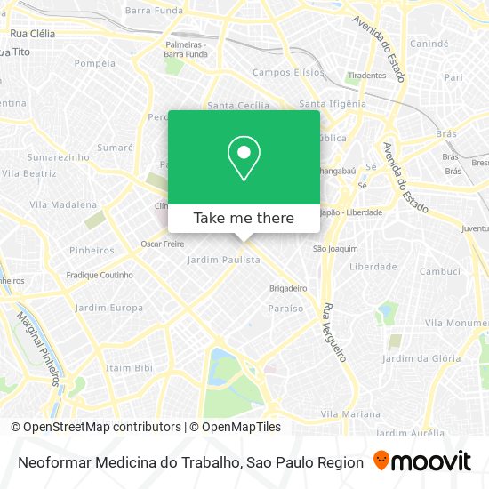 Neoformar Medicina do Trabalho map