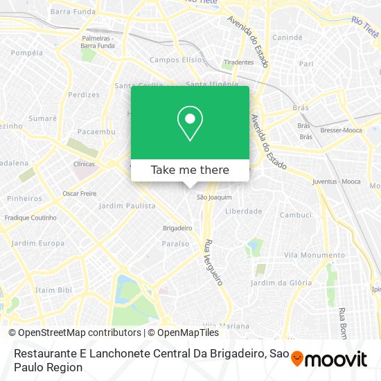 Restaurante E Lanchonete Central Da Brigadeiro map