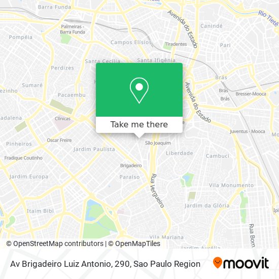 Av Brigadeiro Luiz Antonio, 290 map