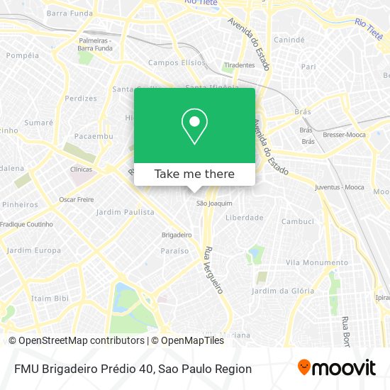 FMU Brigadeiro Prédio 40 map