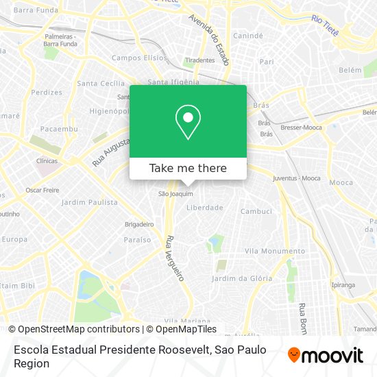 Escola Estadual Presidente Roosevelt map