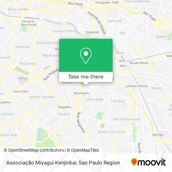 Associação Miyagui Kenjinkai map