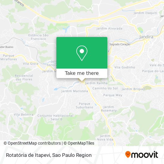 Rotatória de Itapevi map