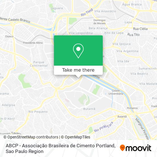 ABCP - Associação Brasileira de Cimento Portland map